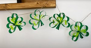 DIY Shamrock Garland