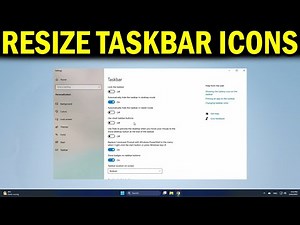How To Resize Taskbar Icons in Windows 10
