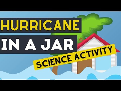 How To Make A Hurricane In A Jar | Hurricane Model Science Experiment | Weather Experiments For Kids
