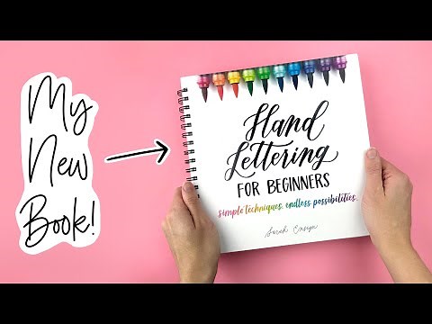 Hand Lettering for Beginners: What's in my new book??? Book reveal, unboxing, and flip-through!