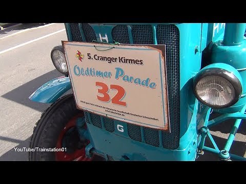 Oldtimerparade Cranger Kirmes 2018 Trecker LKW Traktor Oldtimer Parade der Schausteller komplett