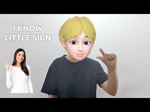 American Sign Language (ASL) Lesson: I Know Little Sign
