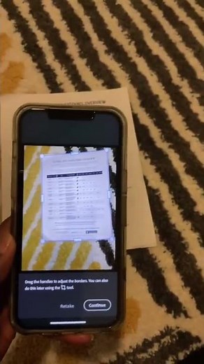 Using the Adobe Scan app to scan and send a document