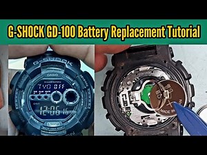 How To Change a G-Shock GD-100 Watch Battery | Battery Replacement Tutorial | Watch Repair Channel