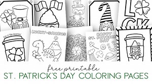Free St. Patrick's Day Coloring Page Printables - Simply Love Printables