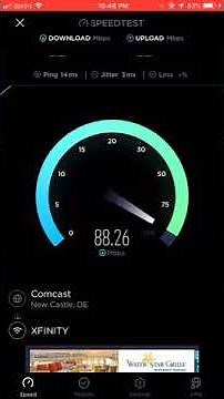 Xfinity gigabit internet wifi speed test