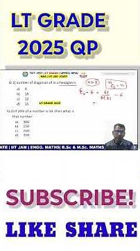 01 LT GRADE 2025 SOLUTION | number of diagonals of in a hexagon