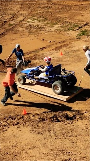 How we got the shot with Toad! 🏎️🍄🏁