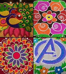 30  Easy Rangoli Designs For Kids And Beginners