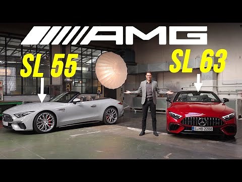 all-new 2022 Mercedes SL Premiere 😮 Mercedes-AMG SL 63 vs SL 55