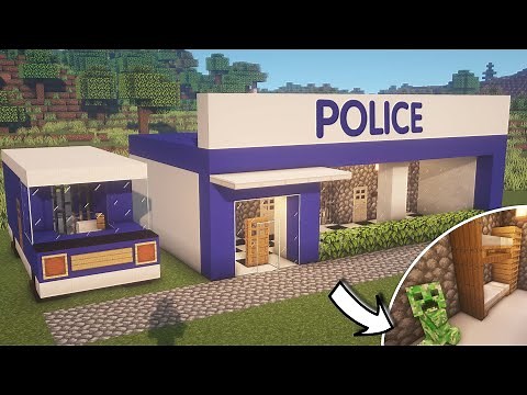 How to build a police station in Minecraft