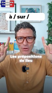 44K views · 1.6K reactions | À, SUR ou DANS ? Exercice de grammaire sur les prépositions de lieu en français, avec corrigé et explications. | French School TV | Facebook