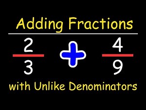 Adding Fractions with Unlike Denominators | Math with Zany Tutor