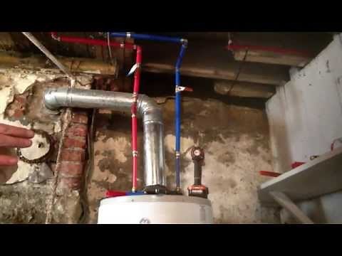 Pex hot water tank hookup