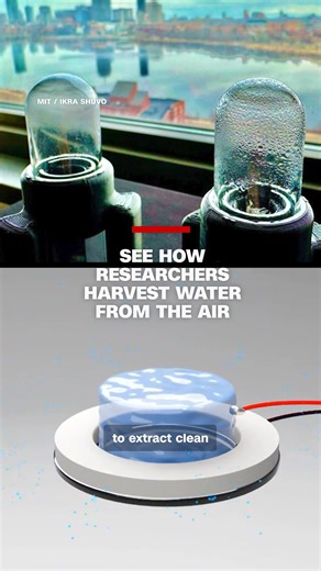 MIT researchers developed a new ultrasonic device that can harvest clean drinking water from the air in minutes. | CNN