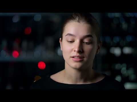 Woman Talking Looking At Camera Portrait Stock Video Footage