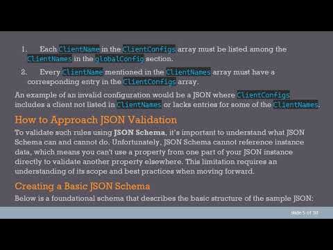 Harnessing JSON Schema for Effective Validation of Client Configurations