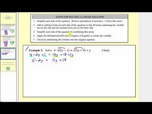 Solving Multi-Step Equations (L5.4)