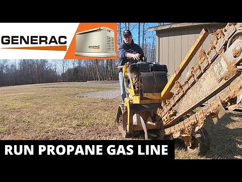 HOW TO INSTALL GENERAC 25 KW / RUN PROPANE GAS LINE (Pt.3)