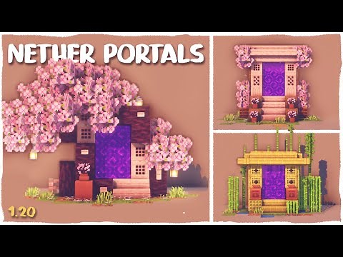 3 Simple Nether Portal Designs for Minecraft 1.20 | Tutorial