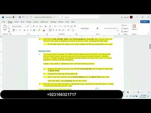 Access 365/2021 | Module 1: SAM Project 1a | Global Human Resources Consultants | Full Course Deal
