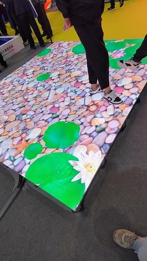 Come and interact with the Interactive Floor LED Display Screen！ #ledscreens #ledmodule #leddisplay