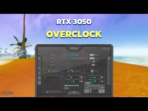 RTX 3050 OVERCLOCK settings+Fortnite test