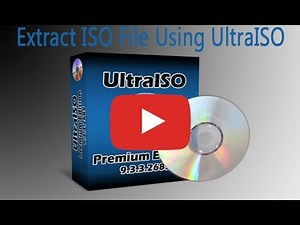 How to extract iso file using UltraISO software