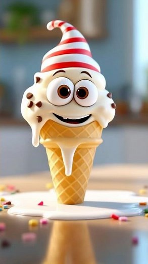 Ice Cream Cone's Kitchen Disaster! 😱 | Funny Cartoon for Kids