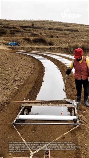 Streamlining plastic mulch installation: a simple and efficient method