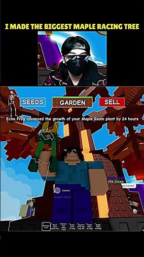 I Made The Biggest Maple Resin Tree at Grow a Garden