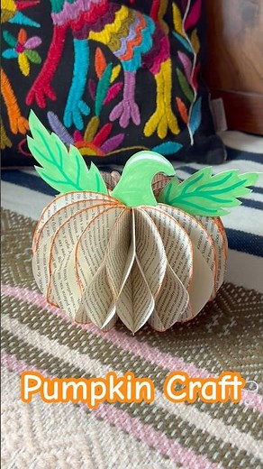 DIY Book Pumpkin 🎃 | Transform an Old Book into Halloween Decor!