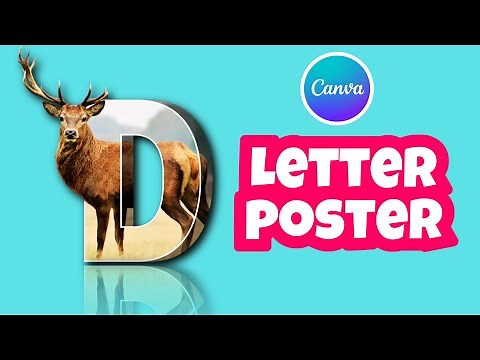 Letter Poster Design - Canva Tutorial