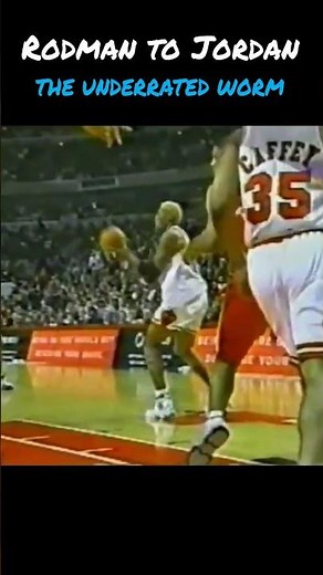 REBOUND RODMAN - Dennis Rodman Grabs Rebound & Throws INSANE No-Look Pass to MJ for the SLAM!