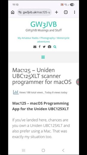Uniden UBCXLT125 scanner #scan125 #mac125 #unidenscanner
