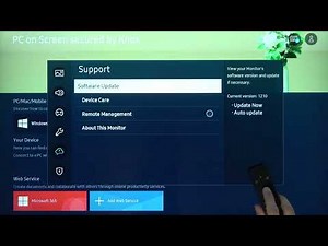 How to Update SAMSUNG M7 Smart Monitor - Install Newest Software