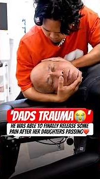 ‘HUGE’ Neck Crack Helps Dad HEAL!❤️😭 #chiropractic #backpain #neckpain #trending