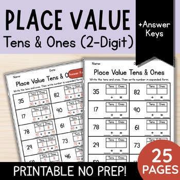 Place Value Tens and Ones & Expanded Form | 1st and 2nd Grade