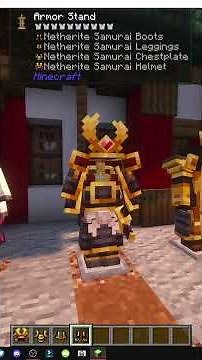 LA MEILLEURE ARMURE DU MOD SAMURAI DYNASTY POUR MINECRAFT