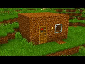 MINECRAFT - HOW TO BUILD A DIRT HOUSE