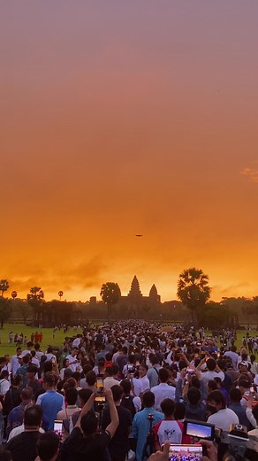 Sunrise at Angkor Wat Temple in Cambodia