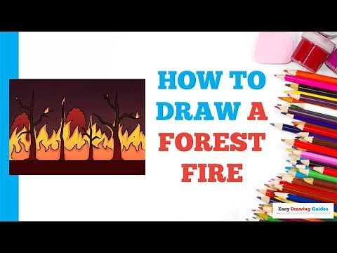 How to Draw a Forest Fire: Easy Step by Step Drawing Tutorial for Beginners