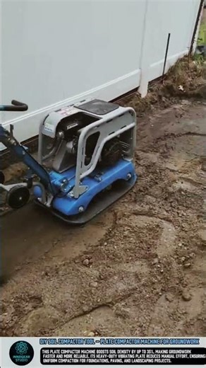 DIY Soil Compactor Tool – Plate Compactor Machine for Groundwork