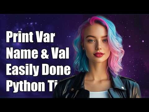 Python: print variable name and value easily