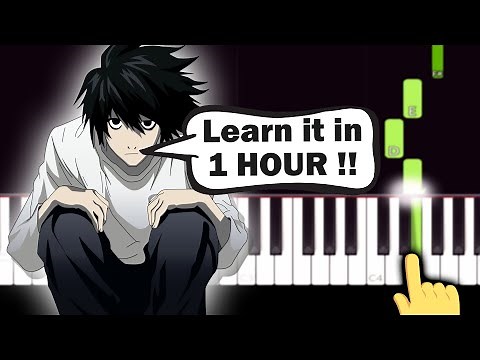 Death Note OP 1 - The World - EASY Piano tutorial