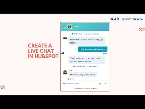 How-to create a live chat in HubSpot