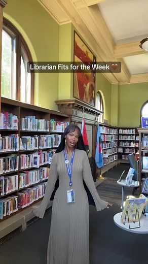 Trendy Outfits and Book Recommendations at the Library