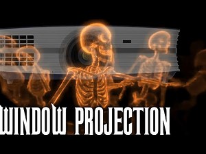 Halloween Window Projection - Dancing Skeletons - 3 Hours
