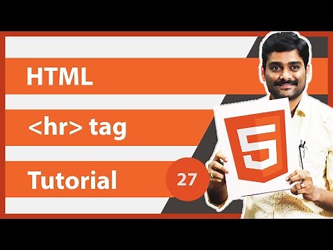 HTML hr Tag | Horizontal Line - HTML Tutorial 27 🚀