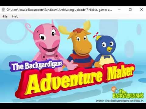 The Backyardigans - Adventure Maker (2004 Nick Jr. Flash Game)